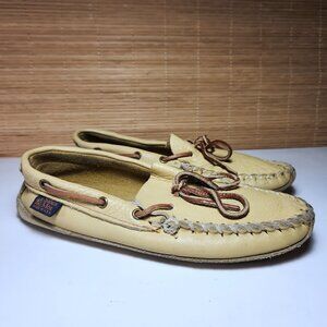 Sioux Mox Moccasins Tru Stitch Made In USA Est Size Mens 7.5 Womens 9